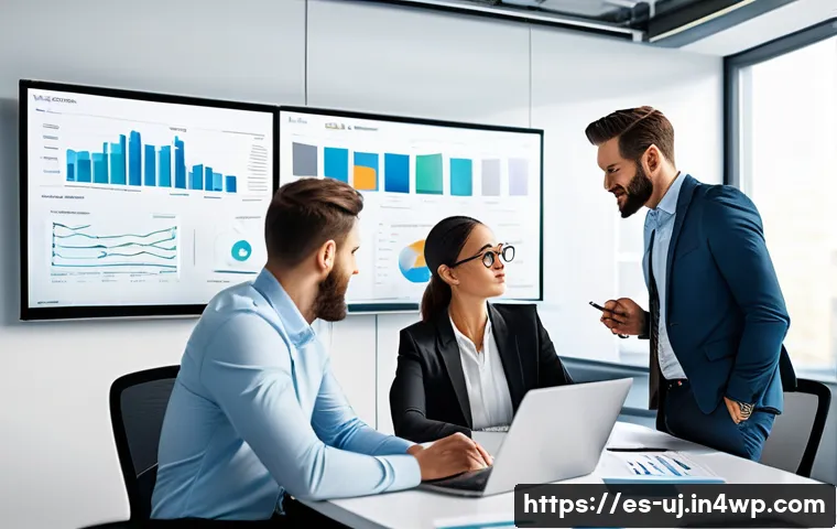 회복탄력성을 위한 직무 분석 방법 - A diverse professional team in a modern office environment engaged in a collaborative meeting around...